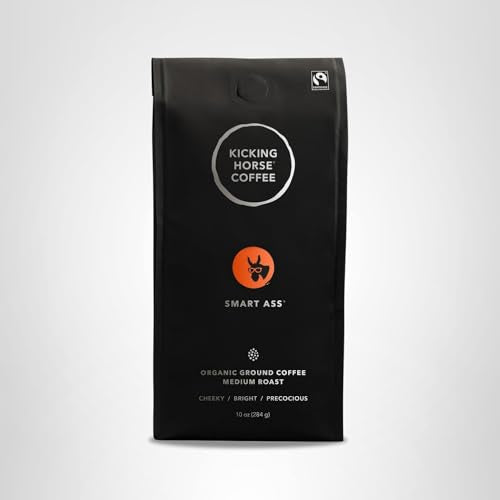 Kicking Horse Kaffee, Three Sisters, e, Mittlere Röstung, Gemahlen, 283 g – Zertifizierter Bio-Kaffee, Fairtrade, Koscher