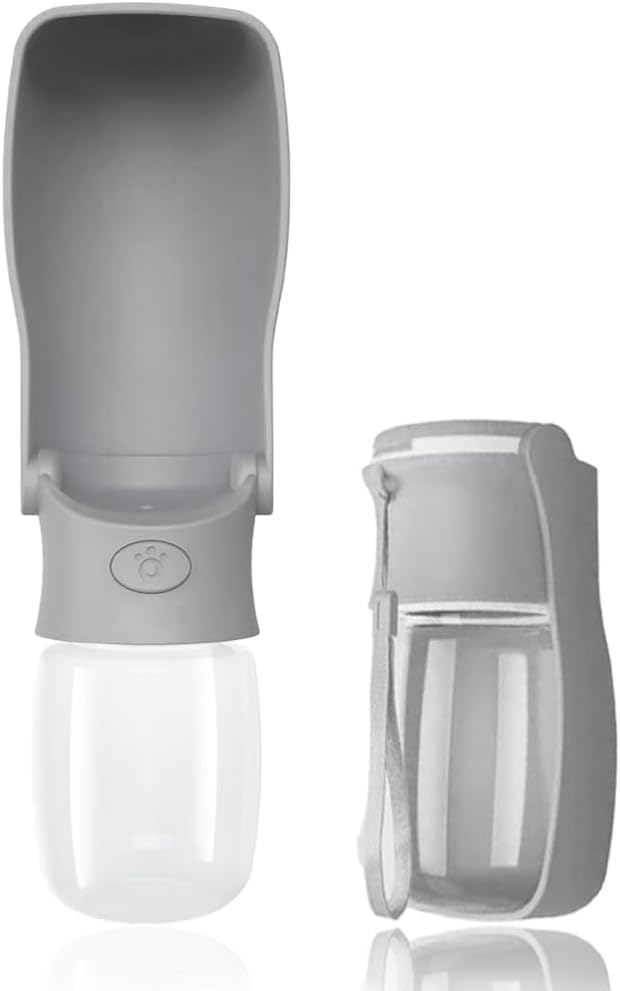 SOICTA Portable Dog Small Animals Water Bottle for Walking 19 OZ or 12 OZ Pet Water Bottles for Puppy Medium Large Dogs Little Animals Water Dispenser Dog Small Animals Water Bowl
