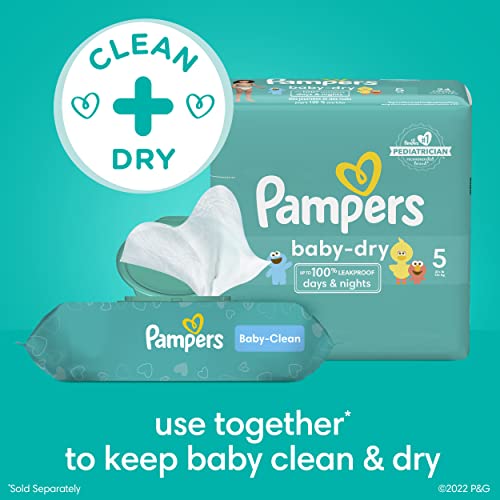 Pampers Baby-Feuchttücher, Complete Clean, Baby Fresh Duft, reinigt sanft von Kopf bis Fuß, 216 Stück (3 Packungen mit wiederverschließbarem Deckel)