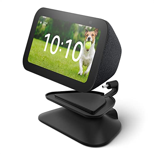 Echo Show 5 (3. Gen.) Verstellbarer Ständer mit USB-C Ladeanschluss | Anthrazit