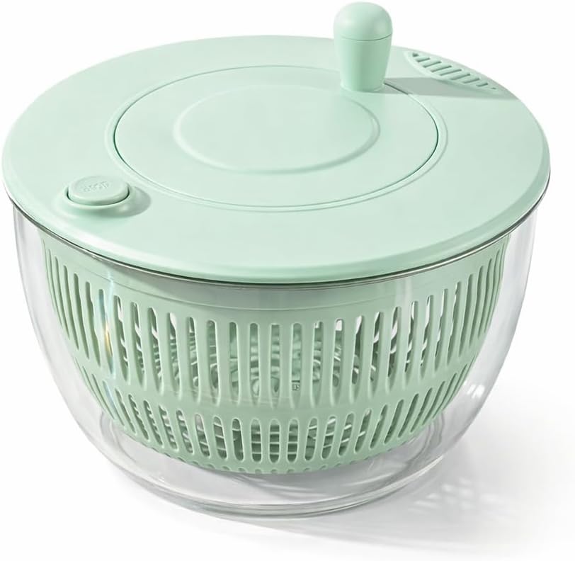 Salatschleuder 7‑teiliges Multifunktionsset – Salatschleuder, Gemüsewäscher, Salatschneider, Hobel, Raspel & Reibe – Salatschüssel mit Deckel & All‑in‑One Küchengerät für einfache Zubereitung