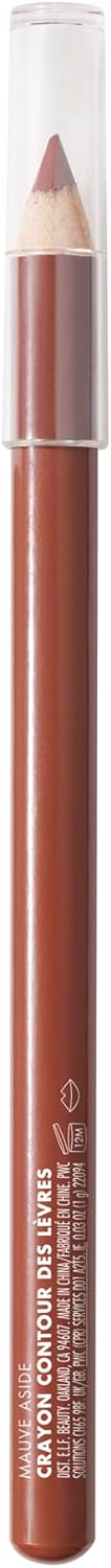 e.l.f. Cream Glide Lipliner, Hochpigmentierter Stift zum Formen & Konturieren der Lippen, Semi-Mattes Finish, Vegan & Tierversuchsfrei, Mauve Aside