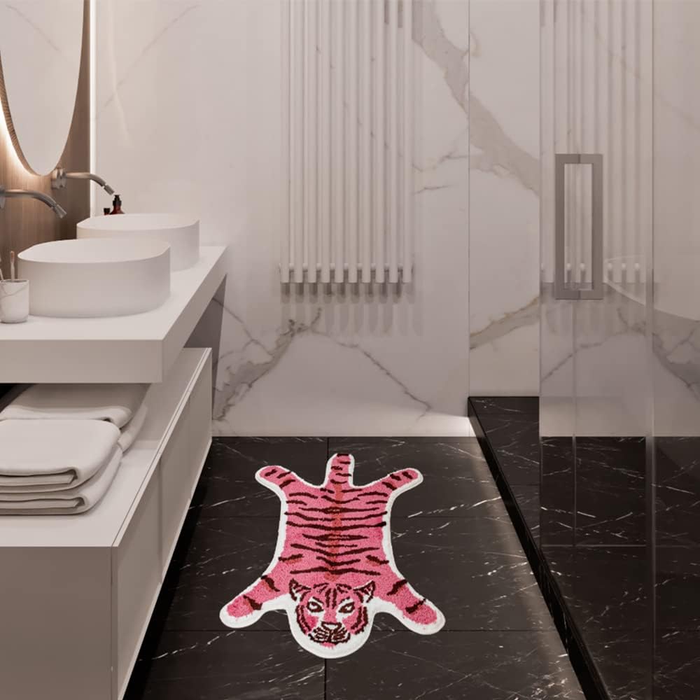 Funny Tiger Bath Mat - A Cute and Practical Addition to Your Bathroom