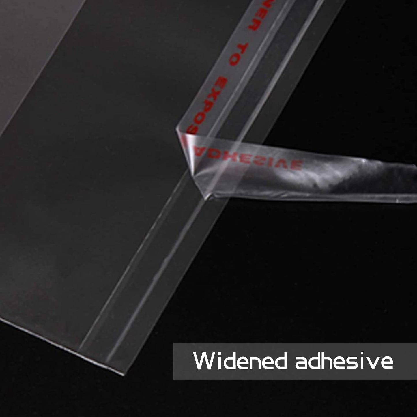 Aubeco 5x7 Zoll 240 Stück selbstklebende, transparente Cellophanbeutel, Klebebeutel für Kekse und Leckereien zum Selbermachen, für kleine Produkte, Lebensmittel und Geschenkverpackungen