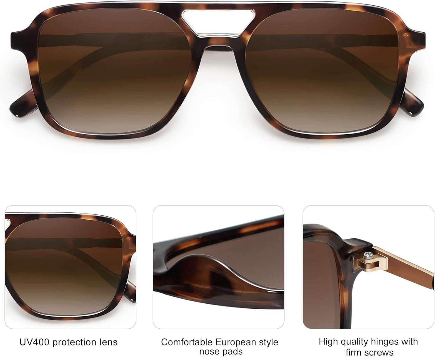 SOJOS Retro Aviator Sunglasses: Timeless Style with Modern Protection