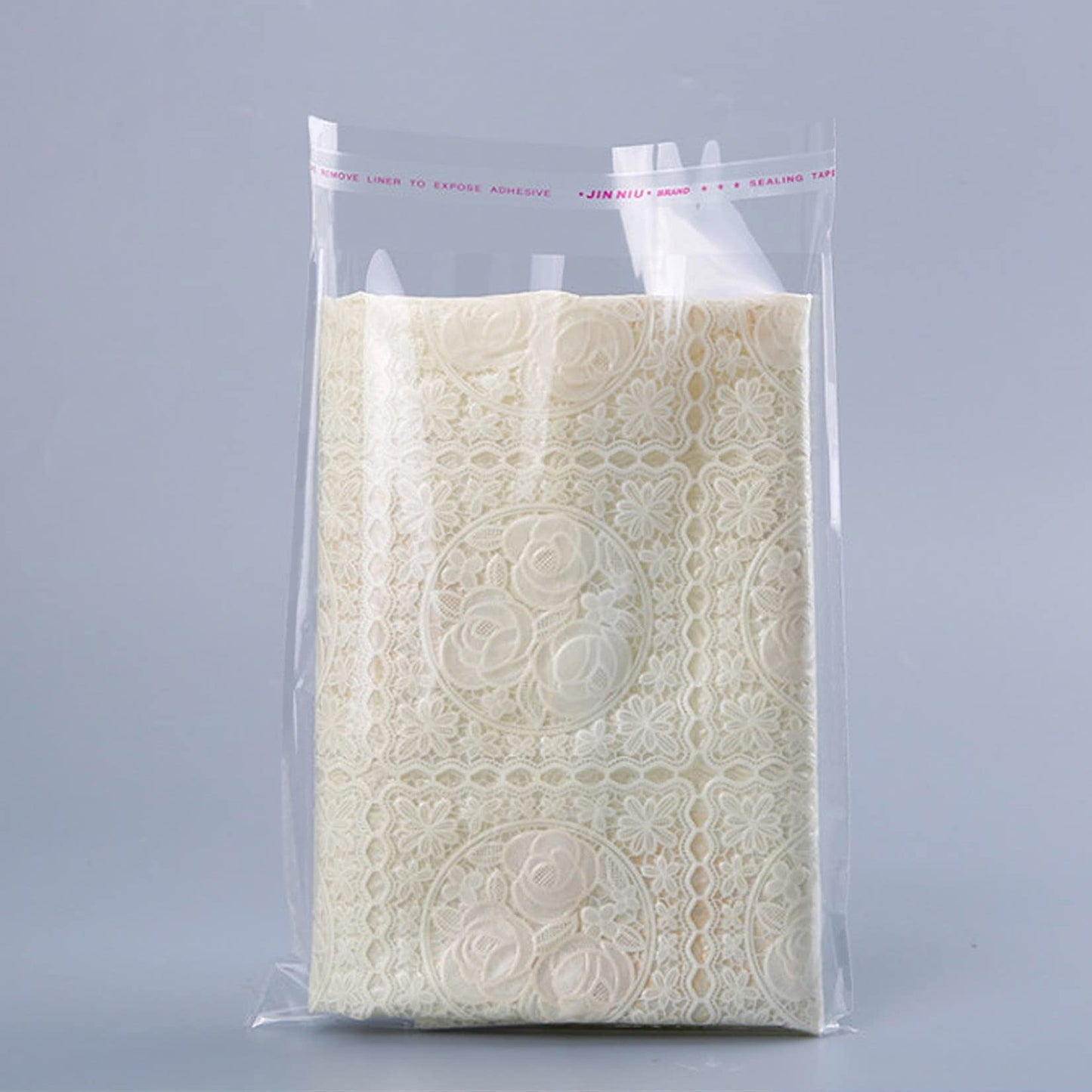Selbstklebende Zellophanbeutel, 5x7 Zoll Keksbeutel, durchsichtige, wiederverschließbare Zellophanbeutel selbstklebend zum Verpacken von Geschenken, Produkten, 100 Stück