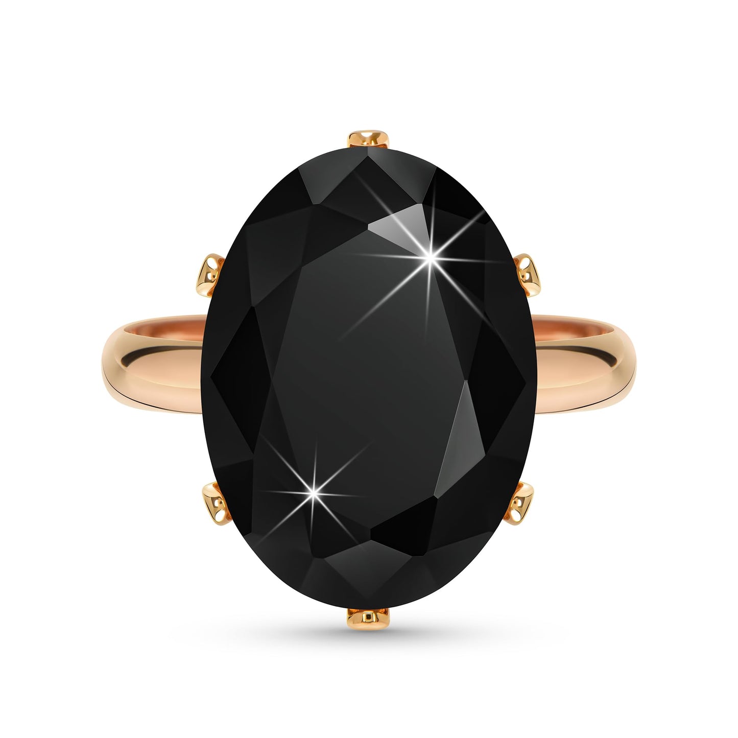 Linawe Cubic Zirconia Imitation Diamond Moissanite Rings for Women, 14K Gold/Rose Gold/Silver Adjustable Chunky Ring, Costume Rhinestone Jewelry for Wedding Engagement