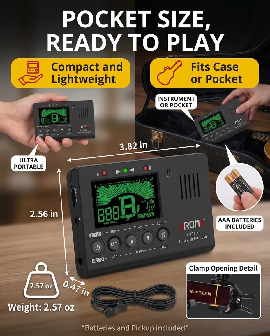 Ulumac Aroma 3-in-1 Digital Metronome Tuner
