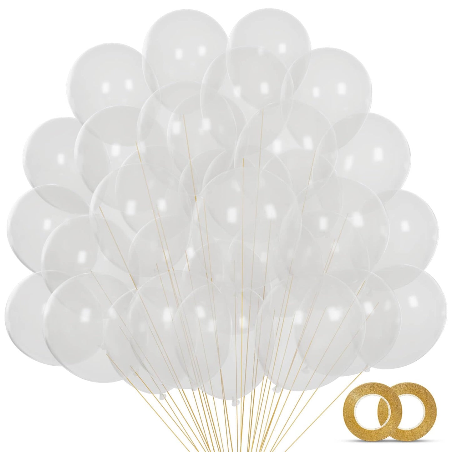 110pcs Black Balloon 12 inch, Black Latex Balloons for Birthday Party Baby Shower Wedding(with 2 Ribbons).