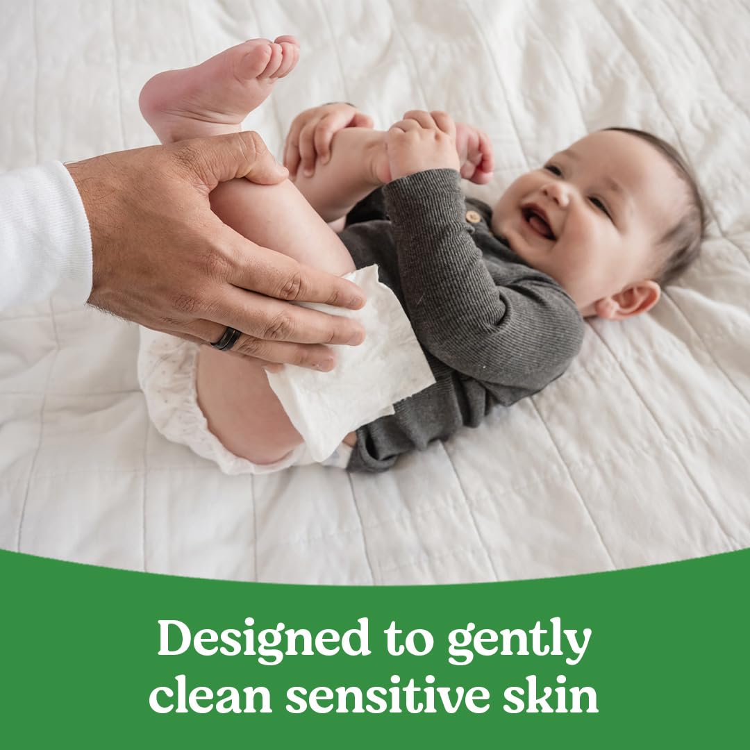 Huggies Natural Care Sensitive Baby-Feuchttücher, parfümfrei, hypoallergen, 99 % gereinigtes Wasser, 15 Flip-Top-Packungen (insgesamt 960 Tücher)