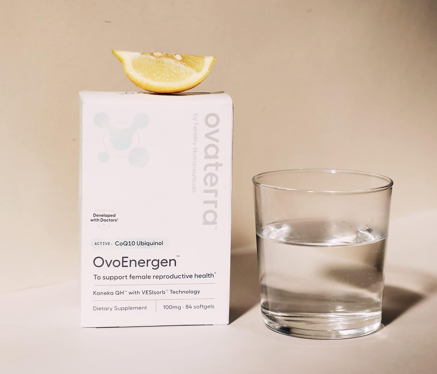 Ovaterra Advanced Prenatal & OvoEnergen CoQ10 Bundle to Support Women Reproductive Health and Egg Health 168 Capsules & 84-100mg Softgel Capsules - 28 Day Supply