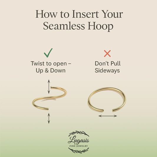 Tiny Nose Ring Hoop 20 G Nose Piercings Hoop - 14K Gold Filled Nose Piercings hoop - Gold jewelry Nose Ring - Nose Rings For Women