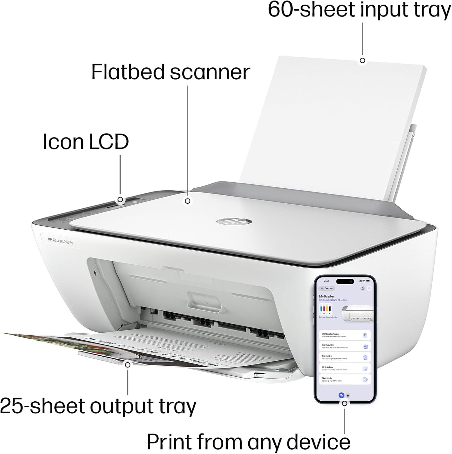 HP DeskJet 2855e Wireless All-in-One Printer Review: Simple, Stress-Free Printing