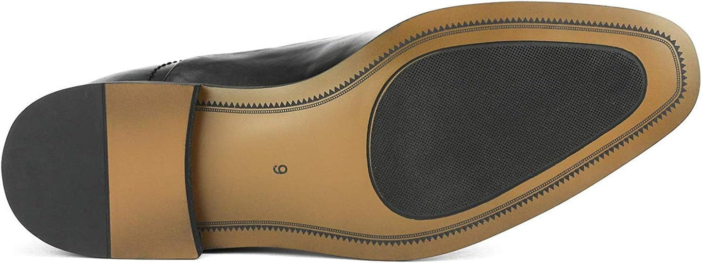 Bruno Marc Men's Dress Loafers Hutchingson Formal Monk Strap Slip-on Leather Shoes