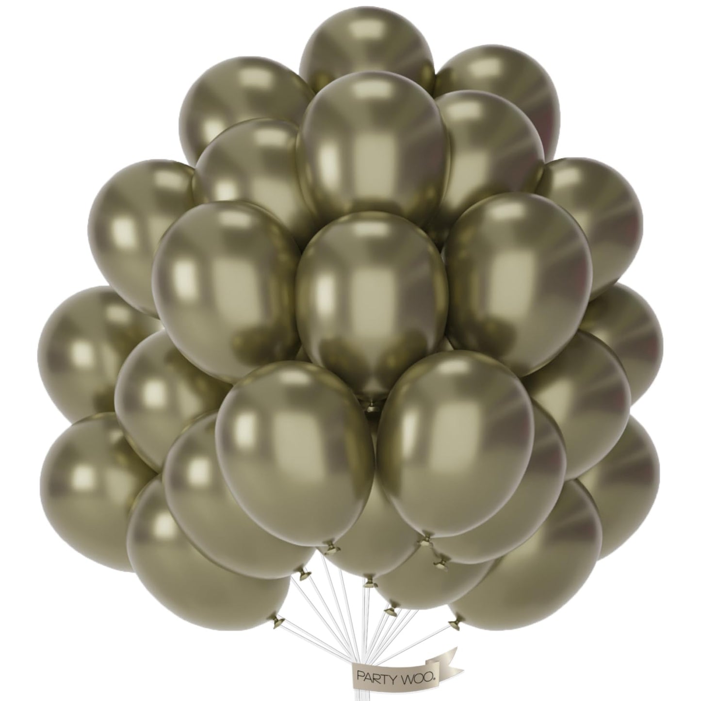 PartyWoo Gold Balloons 50pcs 12 Inch Gold Latex Helium Balloons for Birthday Wedding Anniversary Baby Shower Graduation Bachelorette Retirement Engagement Tea Casino Disco Party Decorations Gold-G101