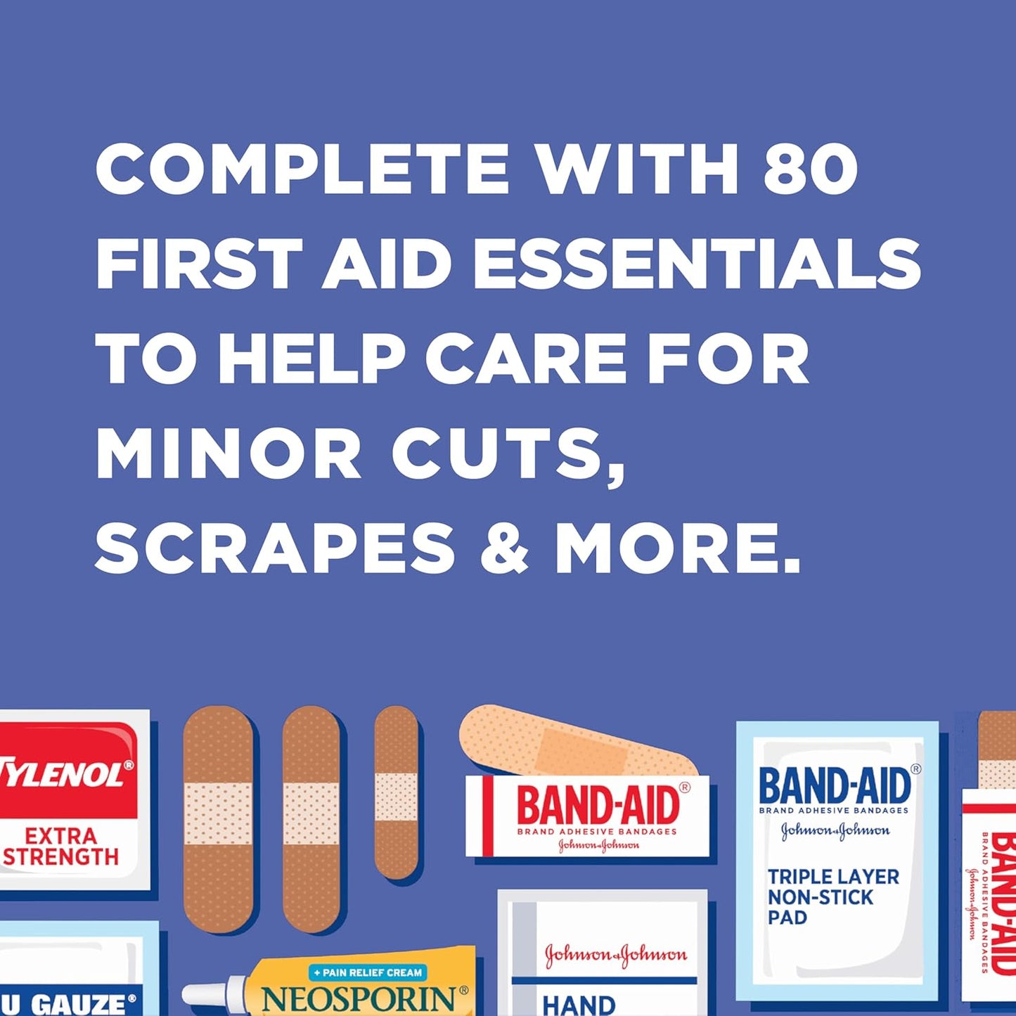 BAND-AID Brand Travel Ready Portable Emergency First Aid Kit
