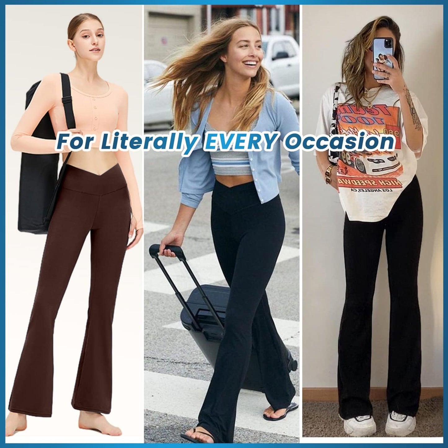 Women's Bootcut Yoga Pants - Flare Leggings for a Comfortable and Stylish You