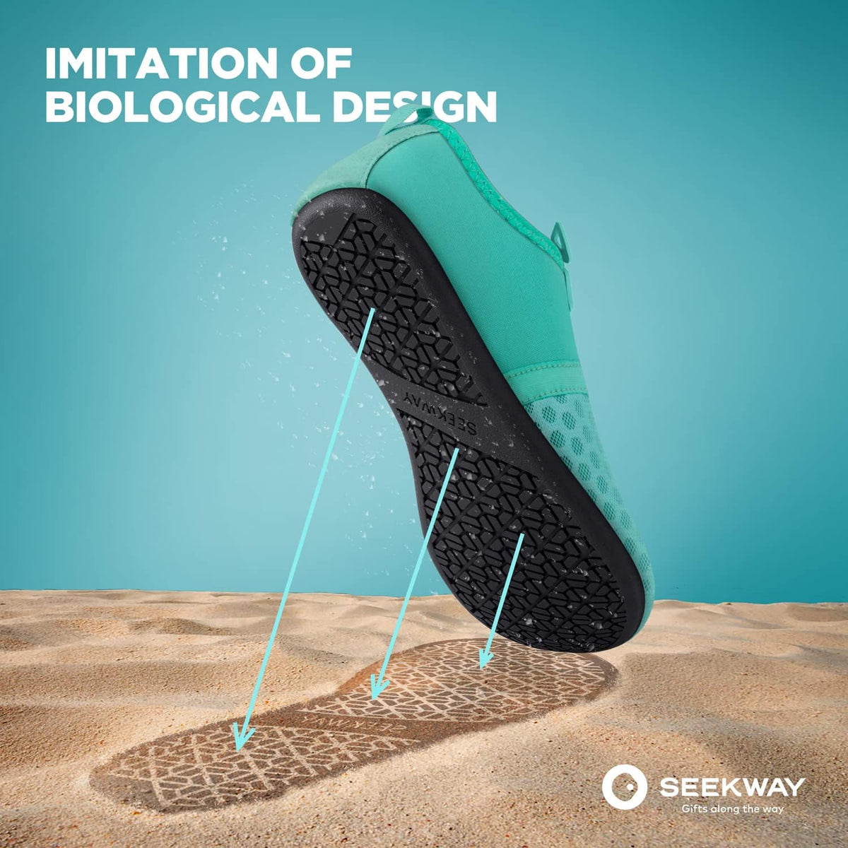 SEEKWAY Water Shoes Women Men Quick-Dry Beach Aqua Socks Barefoot Non Slip Swim Pool Outdoor Surf River Lake Yoga
