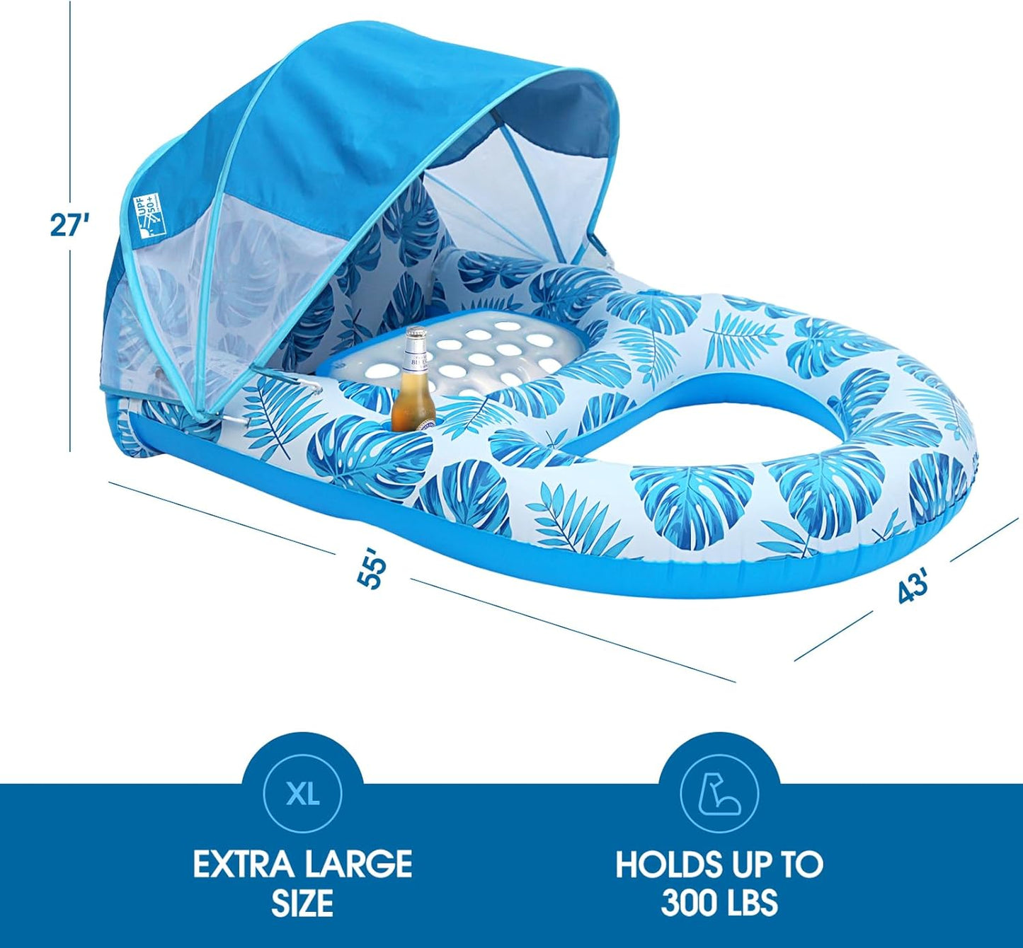 COOLCOOLDEE Pool Lounge Float with Canopy Review: The Ultimate Summer Companion