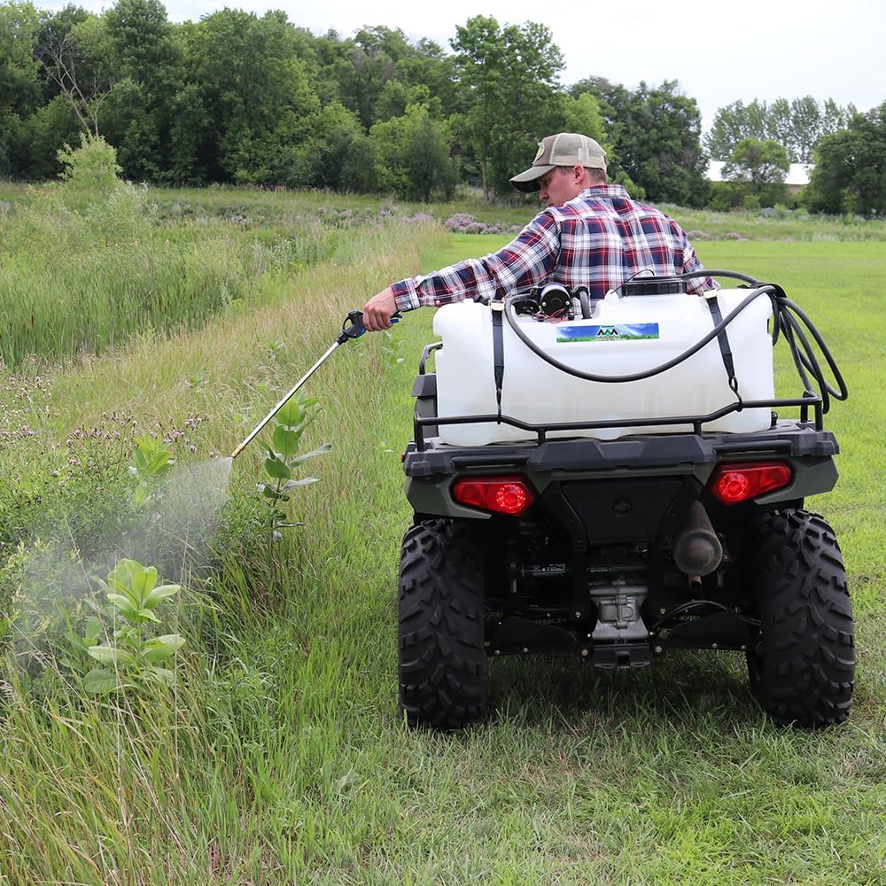 Master Mfg 25-Gallon Deluxe UTV & ATV Spot Sprayer - 2.2GPM, 70PSI Max for Fertilizer, Weed & Pest