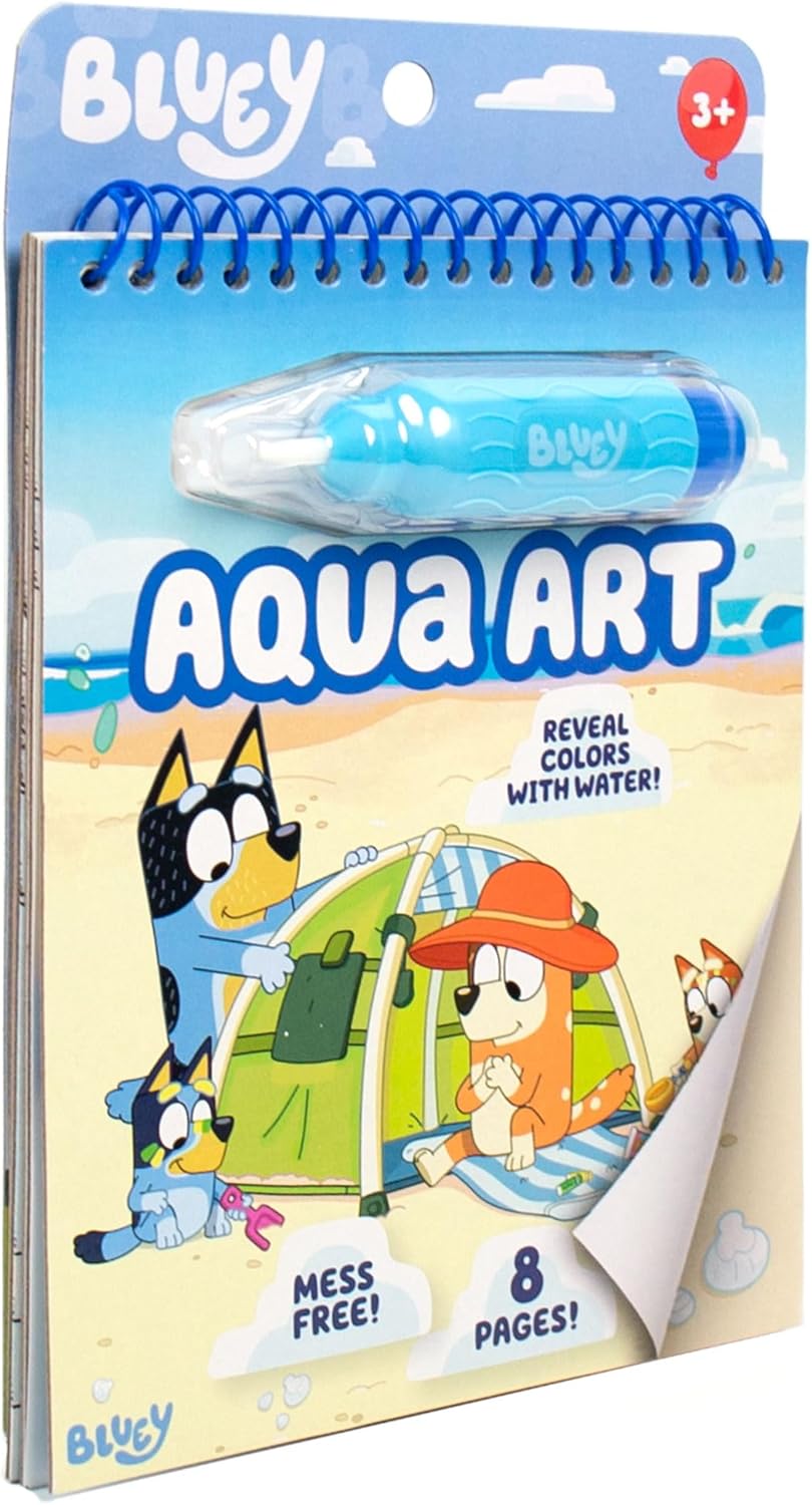 Horizon Group USA Bluey Aqua Art - A Mess-Free Coloring Experience