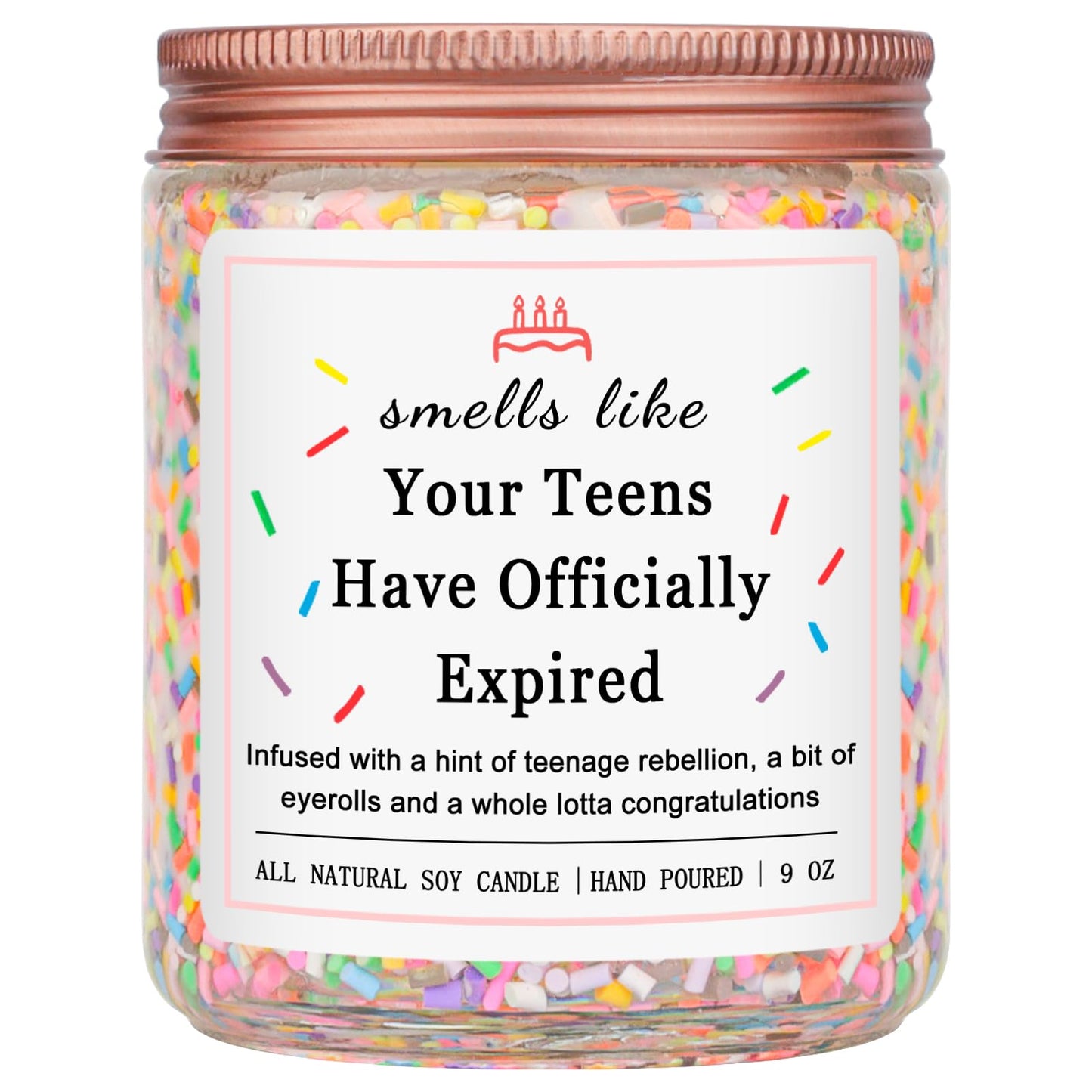 Homsolver 40th Birthday Gifts for Women Ideas, Decorations Gifts for 40 Year Old Woman, 40th Birthday Candles - Limited Edition 1986 Handmade (Vanilla Birthday Cake Scent with Sprinkles)