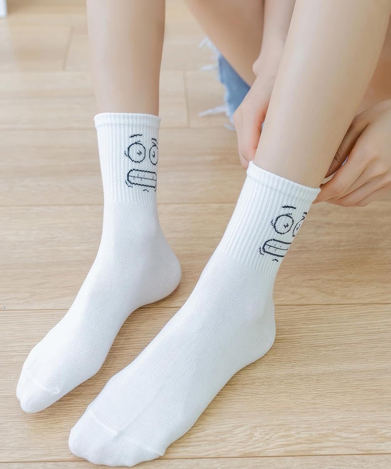 Lustige Crew Socken Bunte Neuheit Niedliche Casual Crew Socken Geschenkpackungen für Damen Herren
