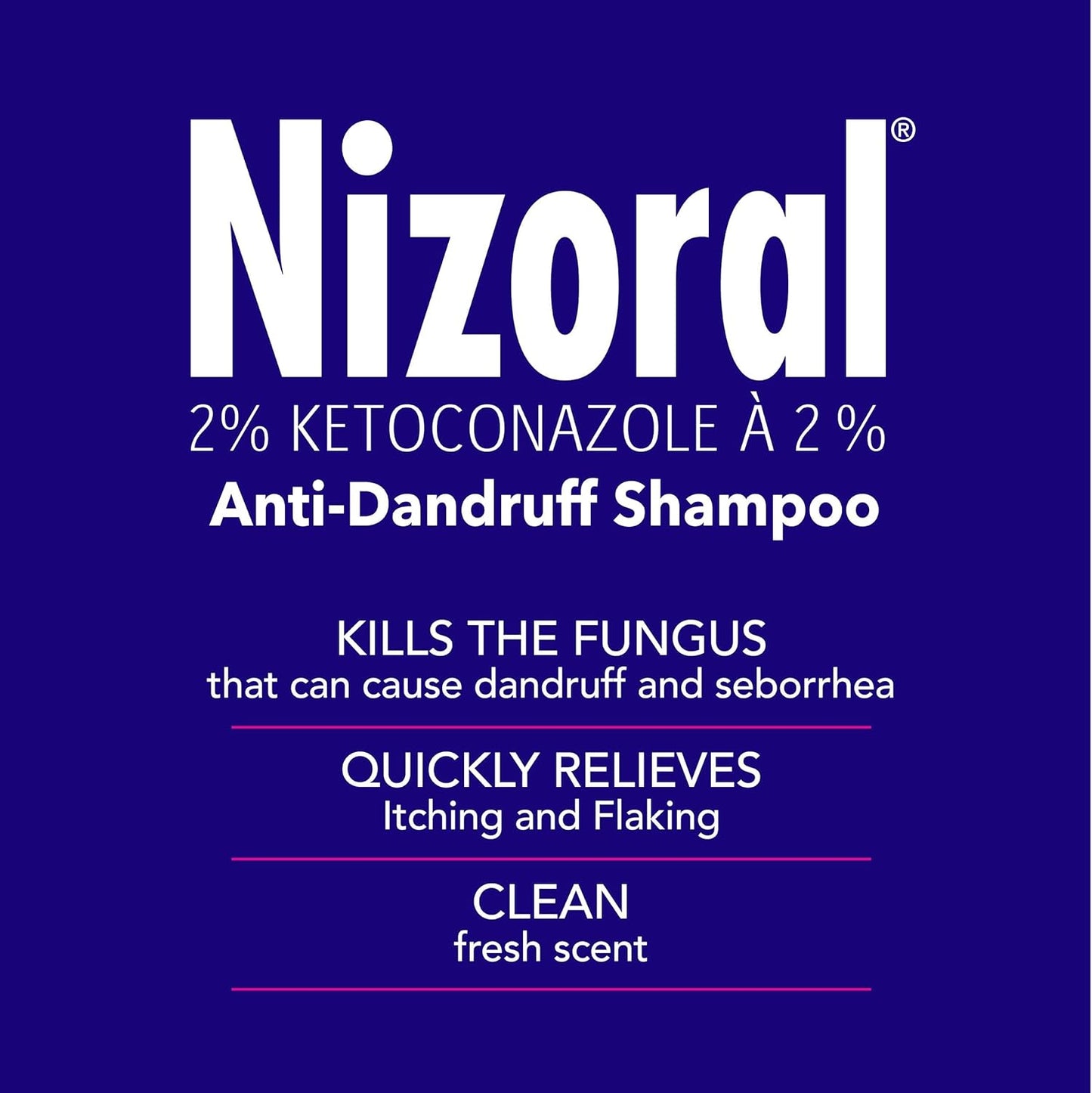 Nizoral Anti-Schuppen Shampoo mit 2 % Ketoconazol, frischer Duft, 200ml