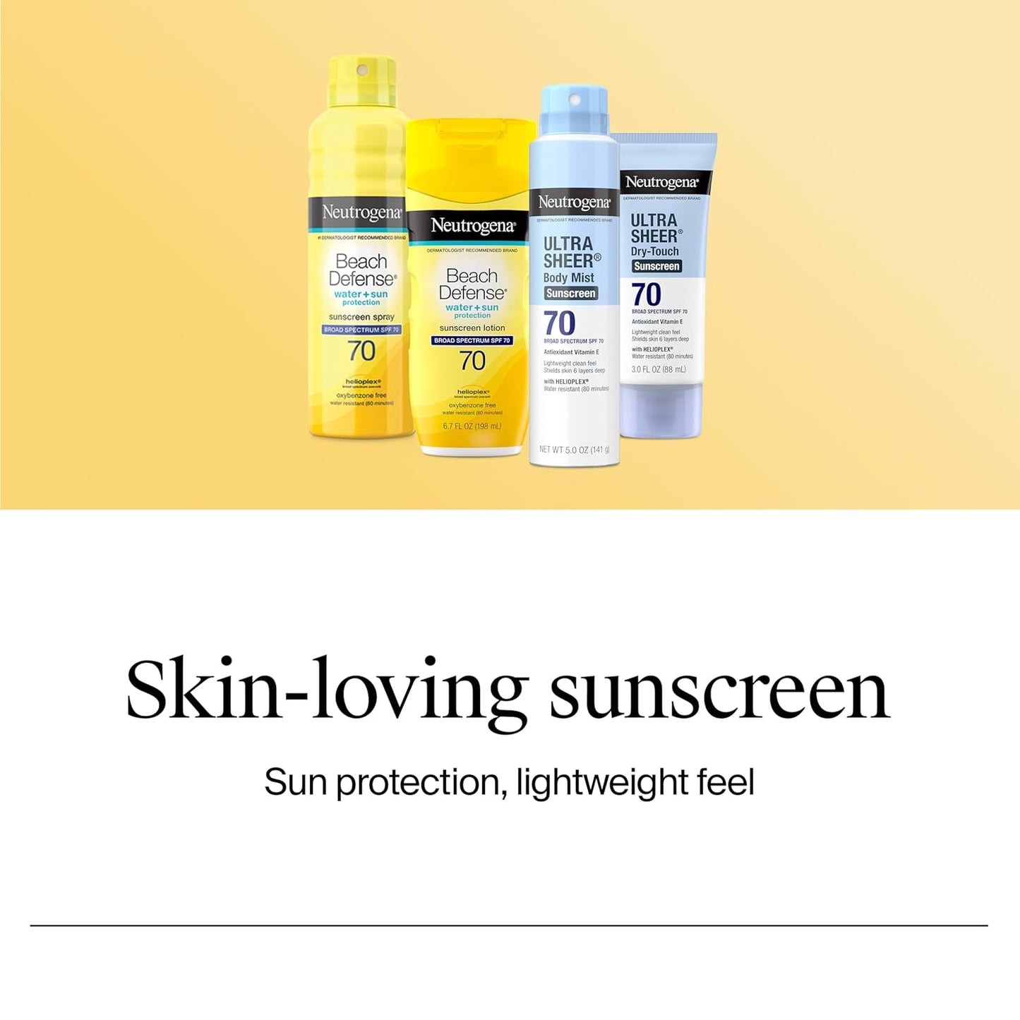 Neutrogena Ultra Sheer Dry Touch Sunscreen Lotion SPF 70 Review