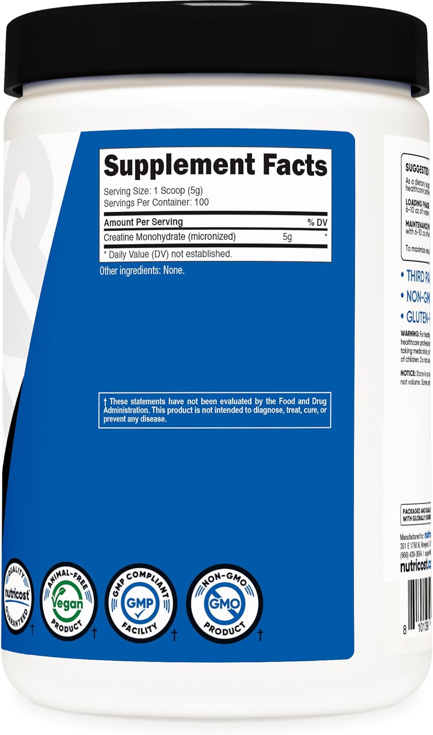 Nutricost Creatine Monohydrate Micronized Powder: A Game-Changer for Fitness Enthusiasts