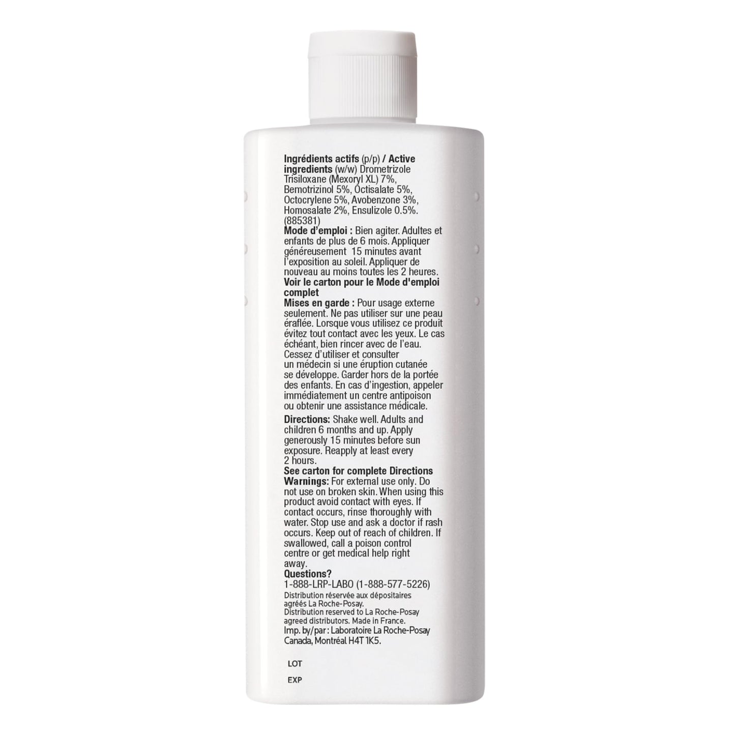 La Roche Posay Anthelios Ultra Fluid Face & Body Sunscreen SPF 50+, High UVA UVB Protection, Invisible Matte Finish, Water & Sweat Resistant, Fragrance Free, Recommended by Dermatologists