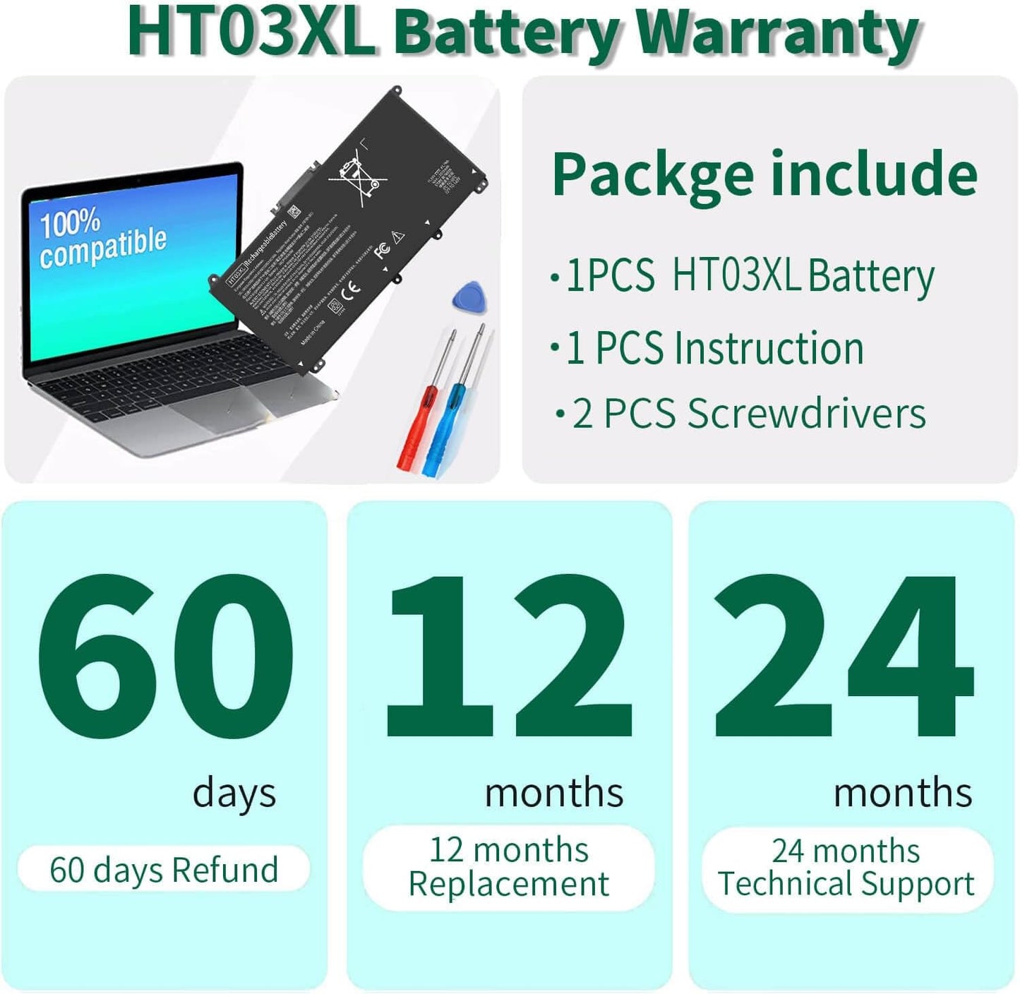 HT03XL Laptop Battery for HP Pavilion Series - A Reliable Replacement