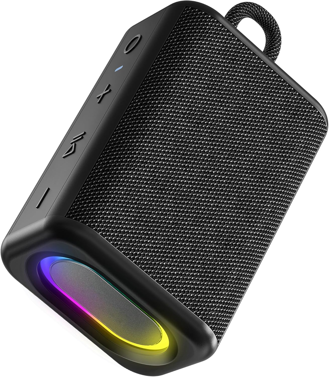 Portable Bluetooth Speaker with Lights, Powerful Crystal Clear Sound, IPX5 Waterproof, All Day Playtime, AUX&TF-Card Input, Bluetooth 5.3, TWS Paring, Small Wireless Speaker for Outdoor, Gift Ideas