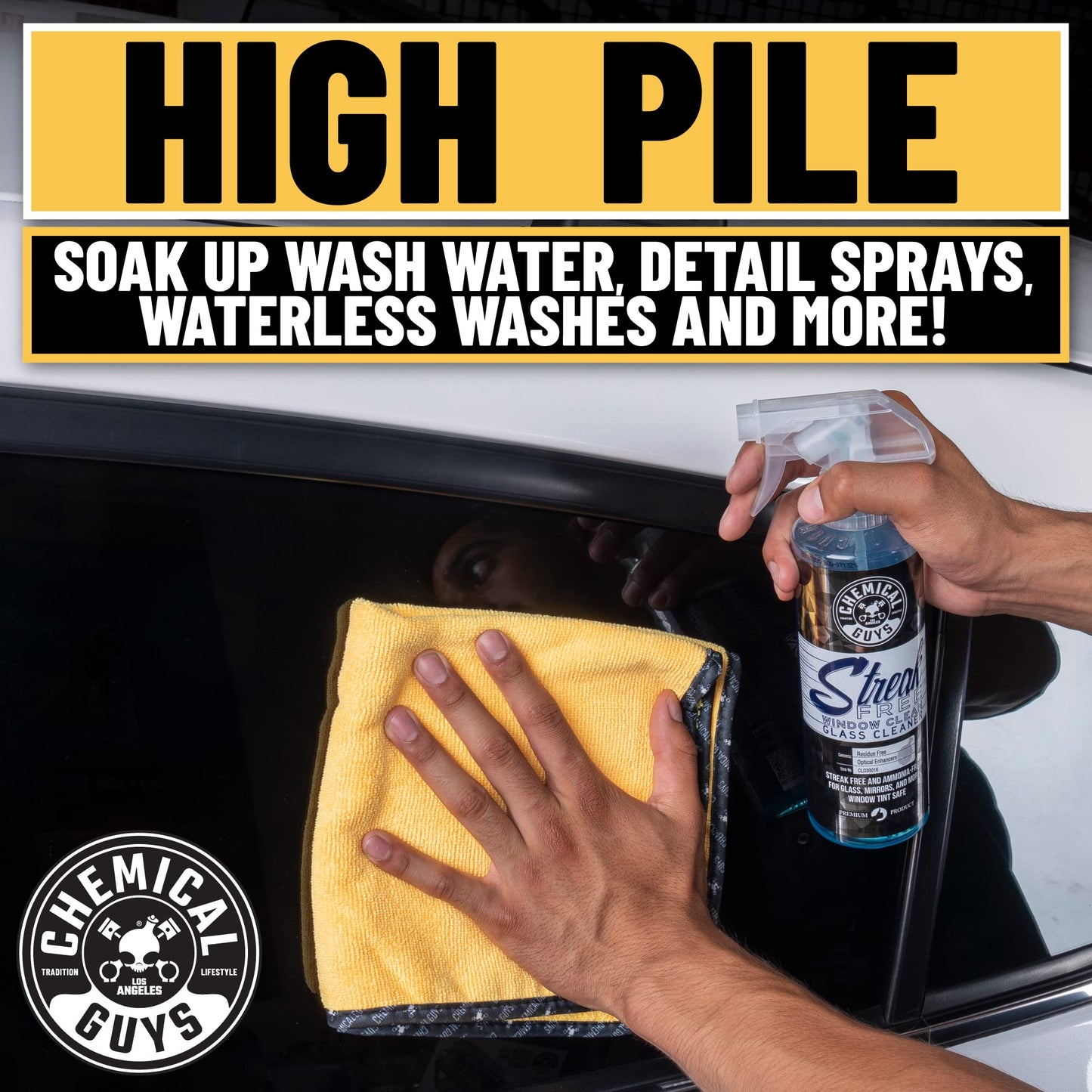 Chemical Guys Total Interior Cleaner & Protectant Interior Cleaner, Cleans & Protects Leather, Vinyl, Plastic, Rubber, Glass with a Streak-Free Finish — Cars, Trucks, SUVs, RVs, 16 oz