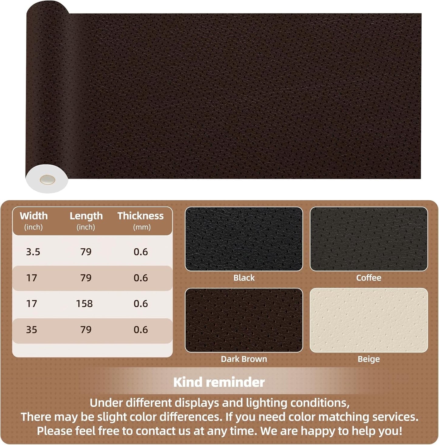 Lederreparatur-Set, 43x200 cm selbstklebender Lederflicken wasserdicht, DIY große Vinyl-Flicken für Sofas, Möbel, Küchenschränke, Wände (Schwarz, 43x200 cm)