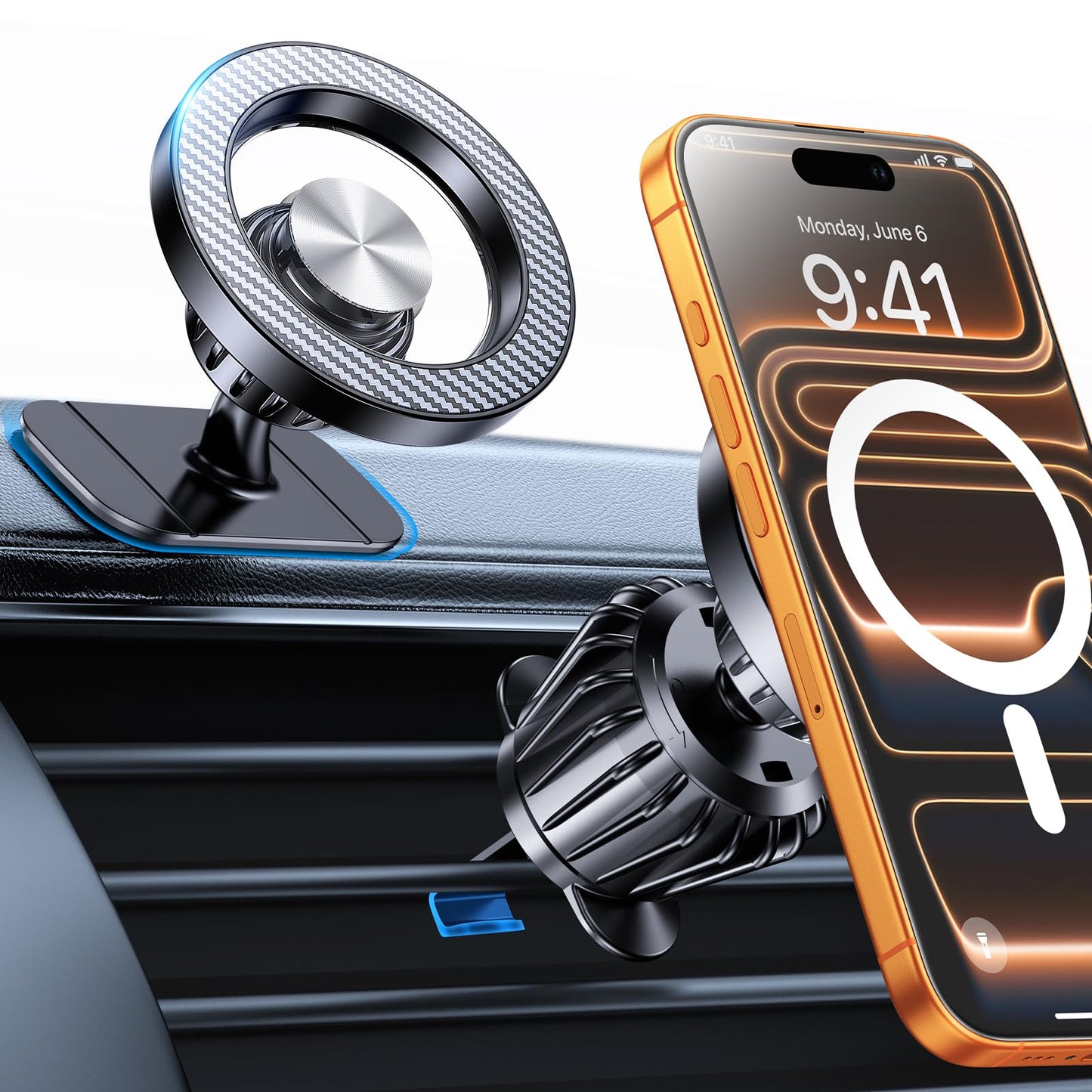 Kaistyle for Magsafe Car Mount【Strong Magnets】Magnetic Phone Holder for Car Phone Holder Mount Dash Mounted Holders Phone Holders for Your Car Accessories for Women Men for iPhone 17 Pro Max 16 15 14
