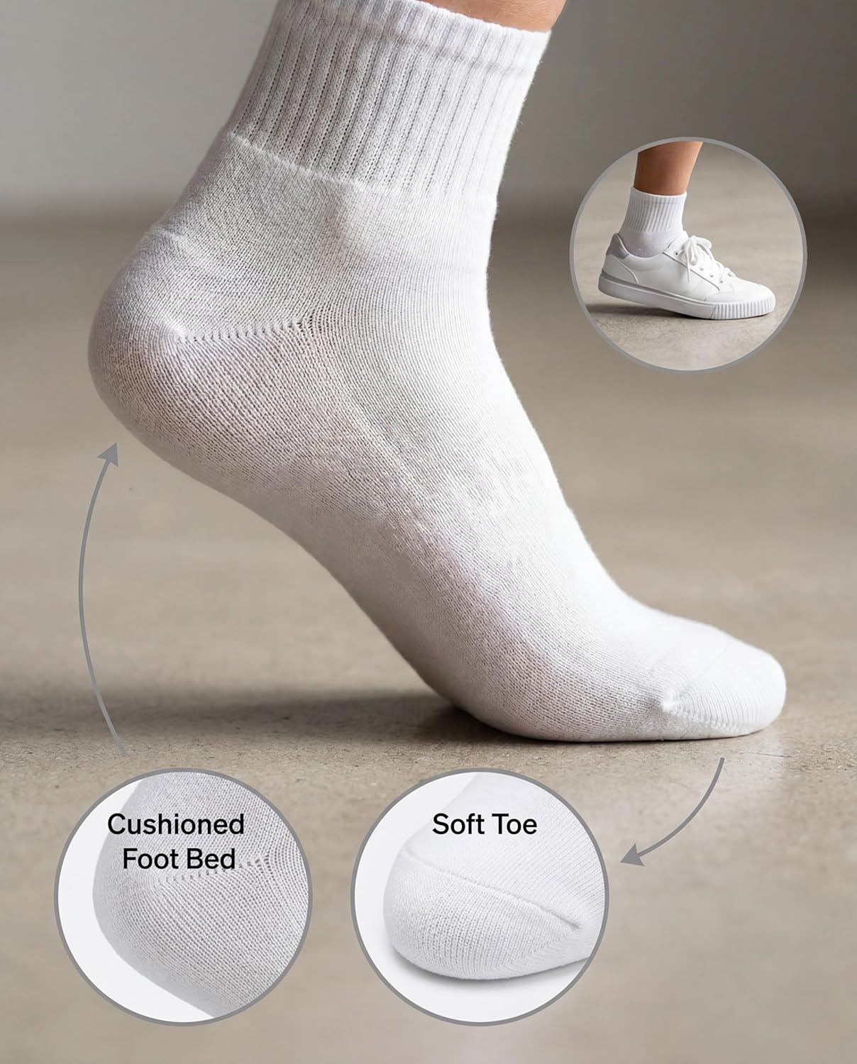 Hue Women's Mini Crew Sock 6 Pair Pack