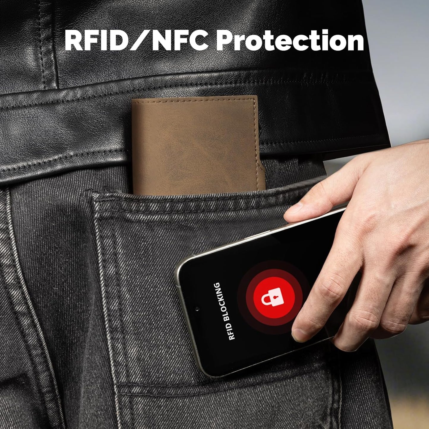 YESIIW Minimalistisches Pop-up-Kartenetui für Herren, RFID-blockierend | Schlankes Visitenkartenetui mit Geldfach | Aluminium-Metall-Bankkartenetui für Scheine, Münzen und Debitkarten