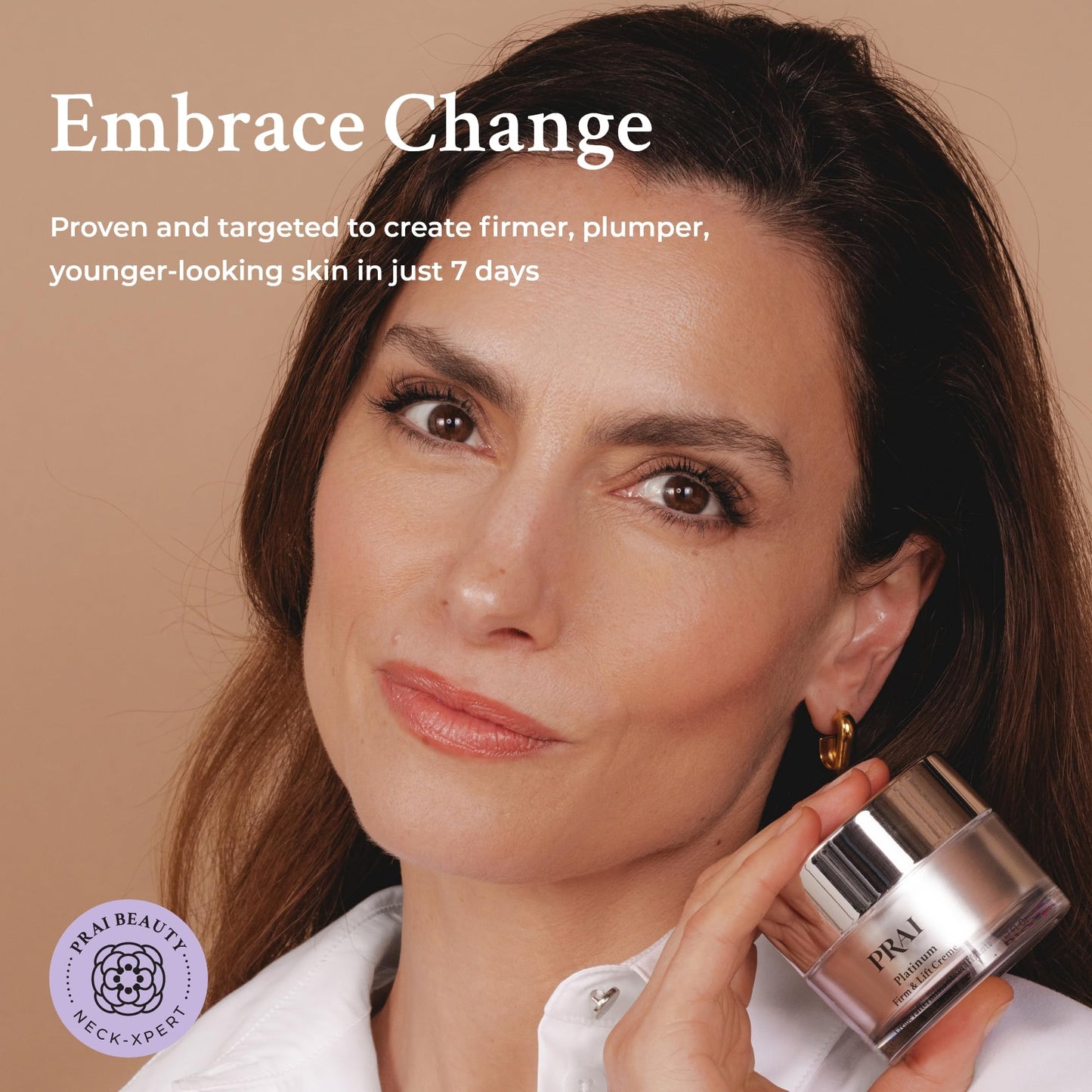 PRAI Platinum Firm & Lift Night Creme 50ml - Nourishing & Hydrating Overnight Moisturiser With Platinum, Shea Butter, Vitamin A - Plumps, Firms, Brightens - Reduces Appearance Of Wrinkles & Fine Lines
