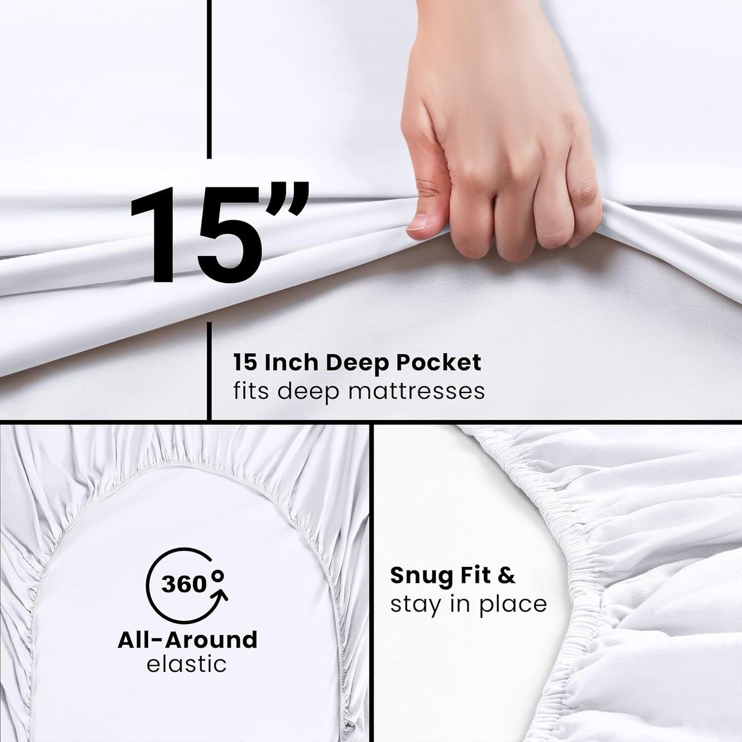 Utopia Bedding Full/Double Fitted Sheet - A Game-Changer for a Restful Night's Sleep