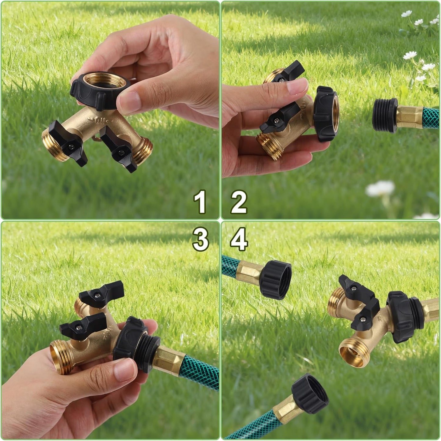 Biswing Garden Hose Splitter 2 Way - A Game Changer for Multi-Tasking Gardeners