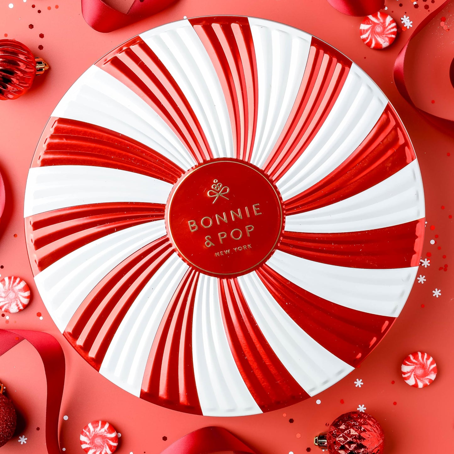 BONNIE AND POP Weihnachtsgeschenkkorb – Weihnachtsgeschenke – Pralinen- und Nussgeschenkbox, Sortimentstablett – Geburtstag, Beileid, Genesung, Männer, Frauen & Familien