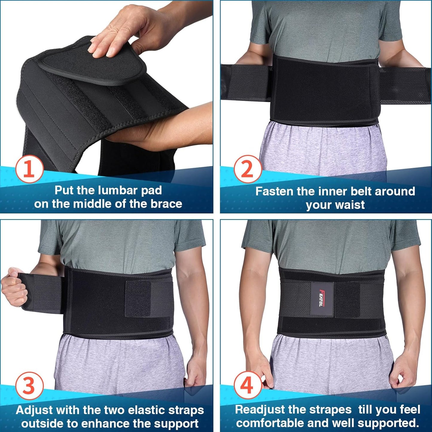 FEATOL Back Brace Support Belt: A Game-Changer for Back Pain Relief