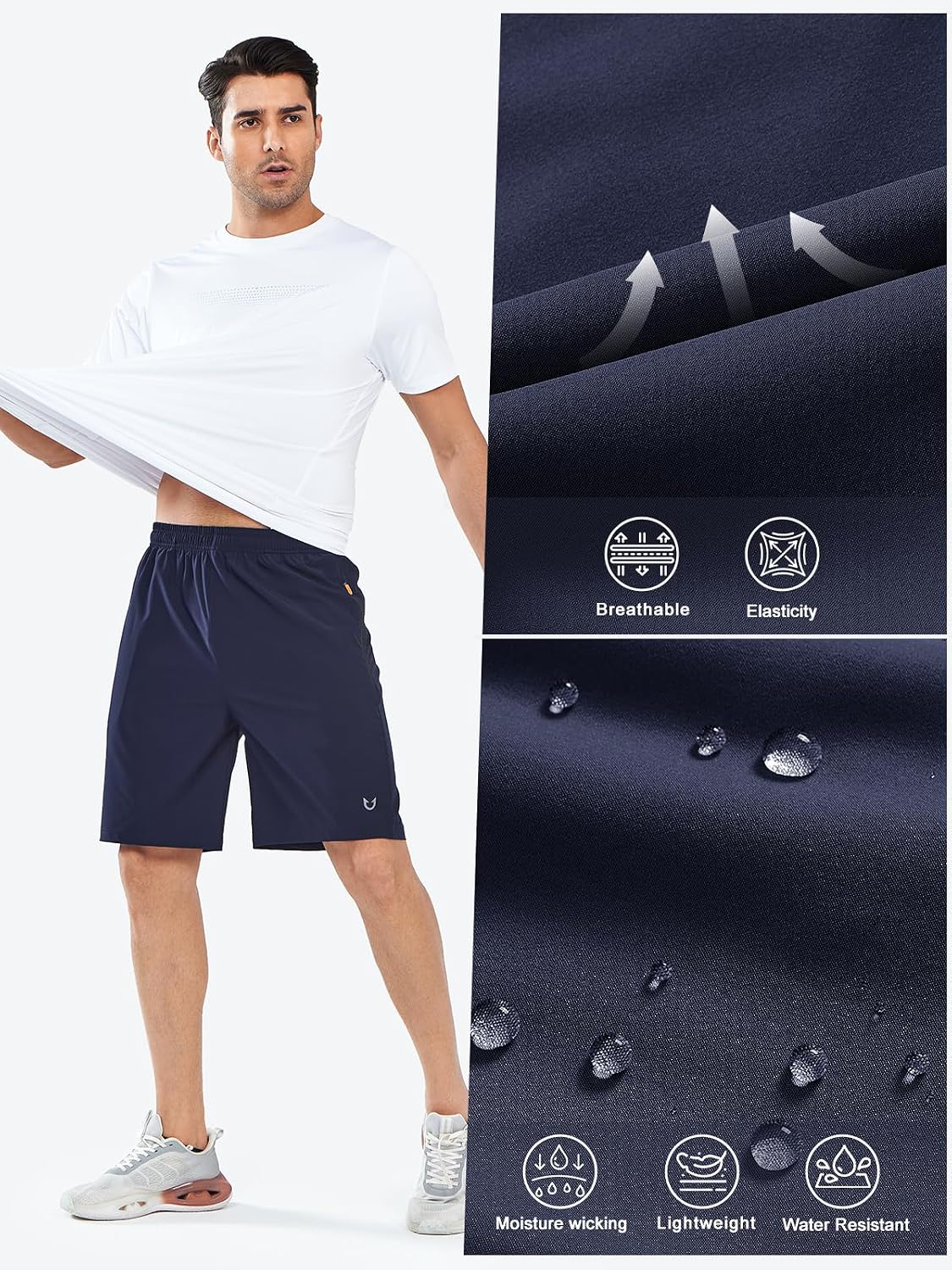 NORTHYARD Men's Athletic Running Shorts