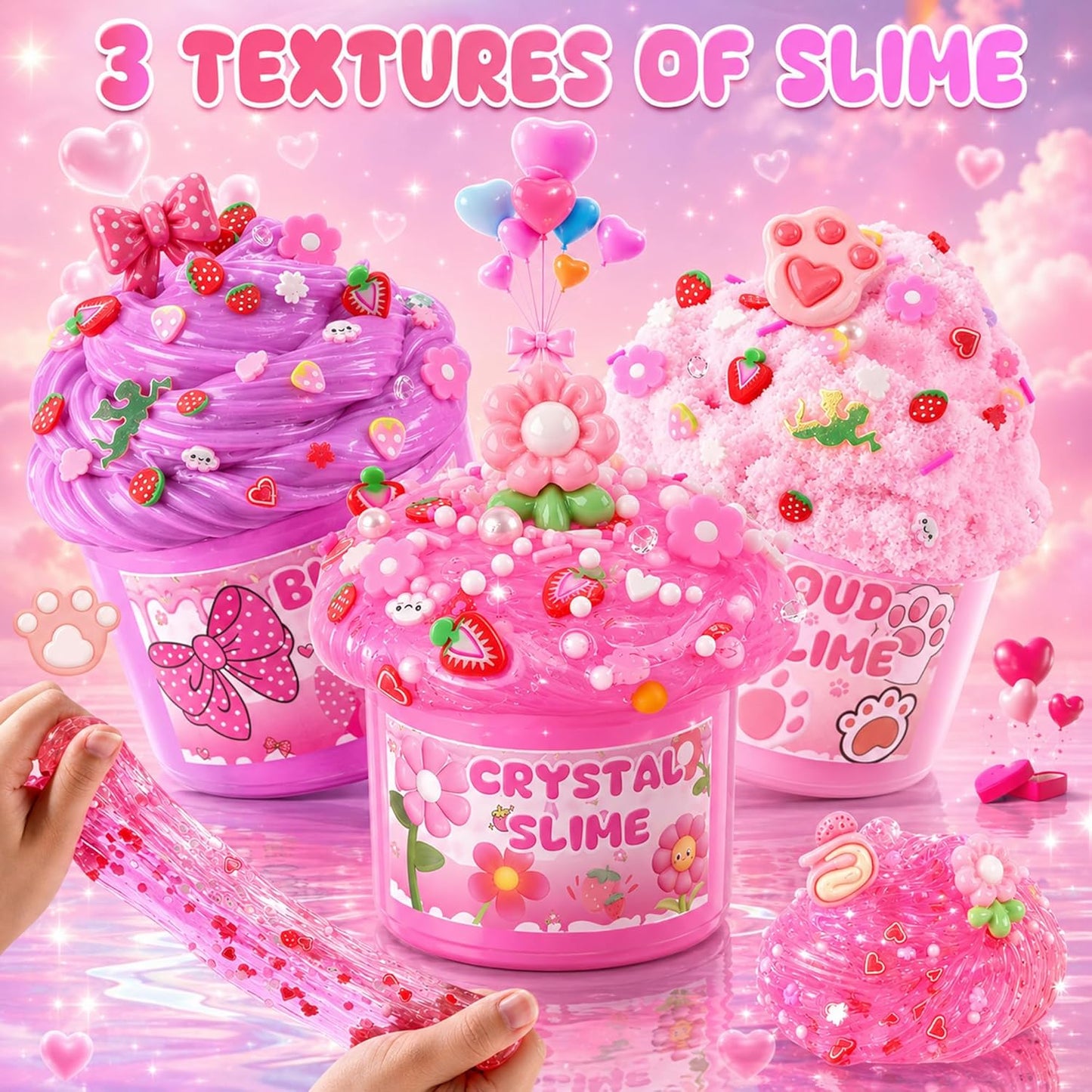 6 Pack Slimes Kit for Kids - A World of Tactile Fun!