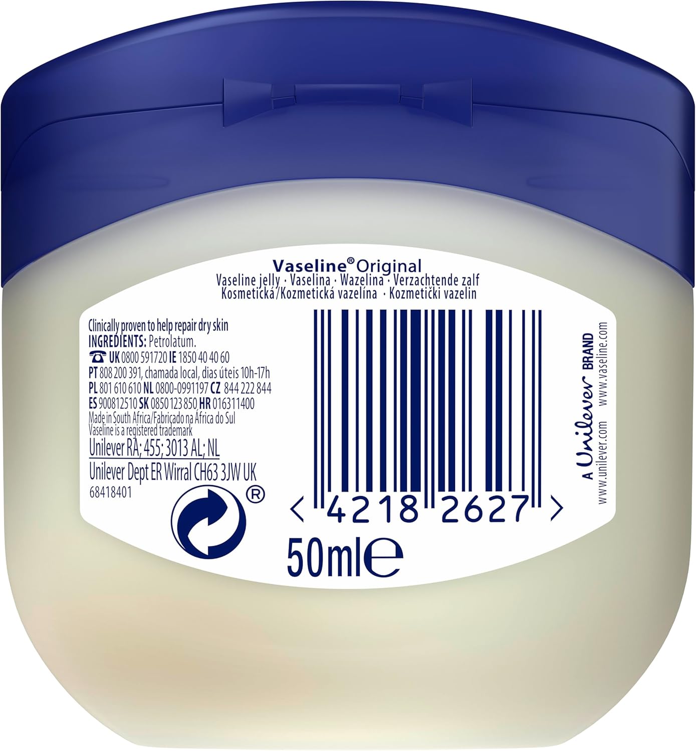 Vaseline Pure Skin Jelly Original (50 ml)