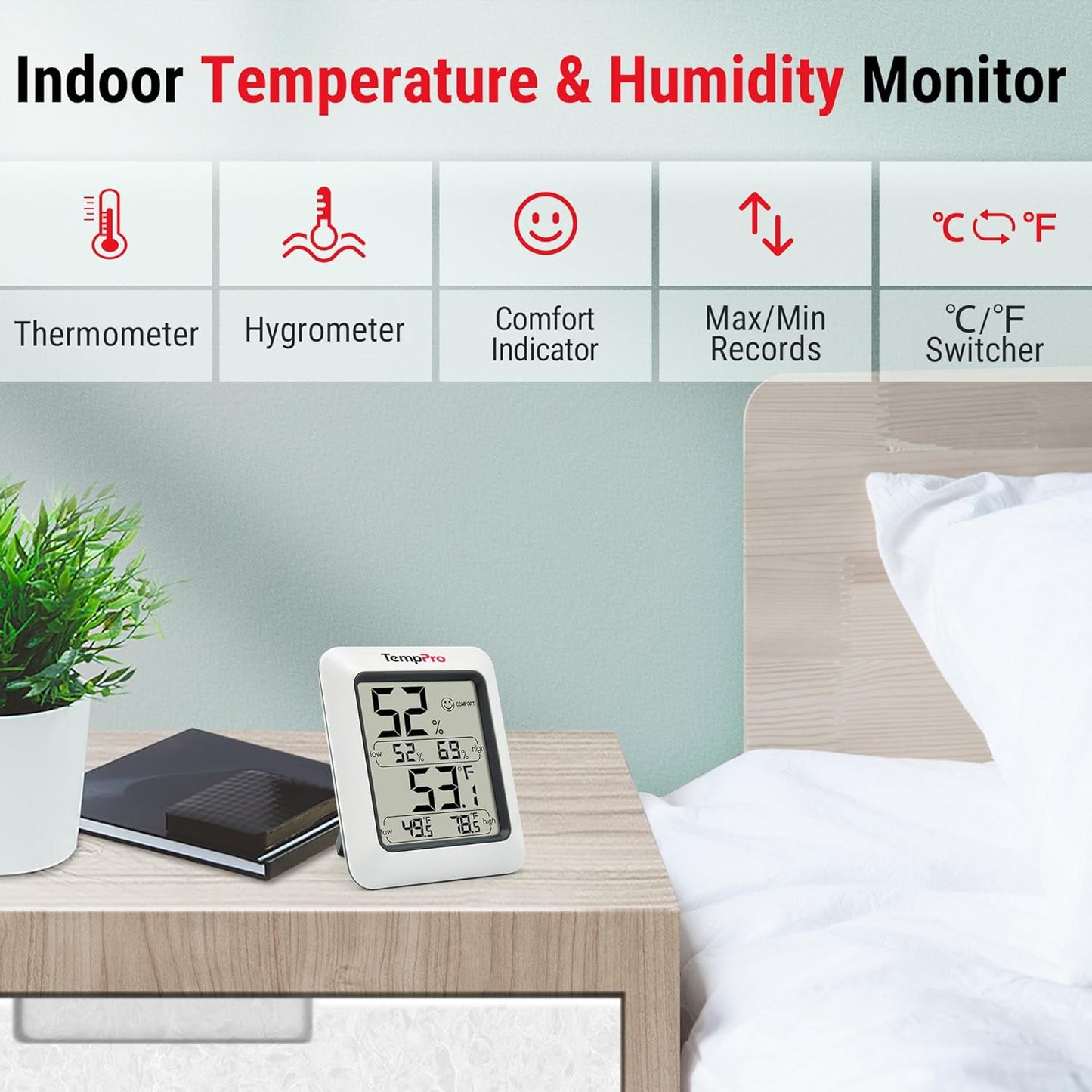 TempPro TP50 Digital Hygrometer: A Simple Way to Optimize Your Indoor Environment