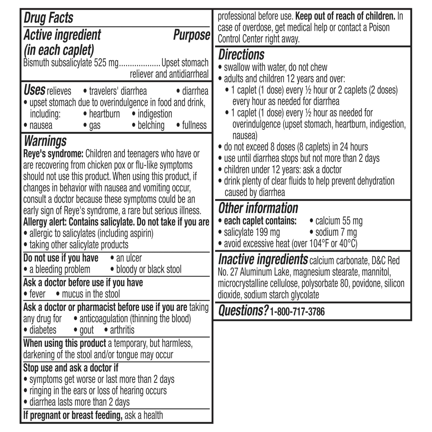Pepto Bismol Ultra Caplets, Upset Stomach Relief, Nausea Relief, Heartburn Relief, Indigestion Relief, Anti Diarrhea Medication for Adults - 5 Symptom Relief, 48 ct (2x24 ct) (Pack of 12)
