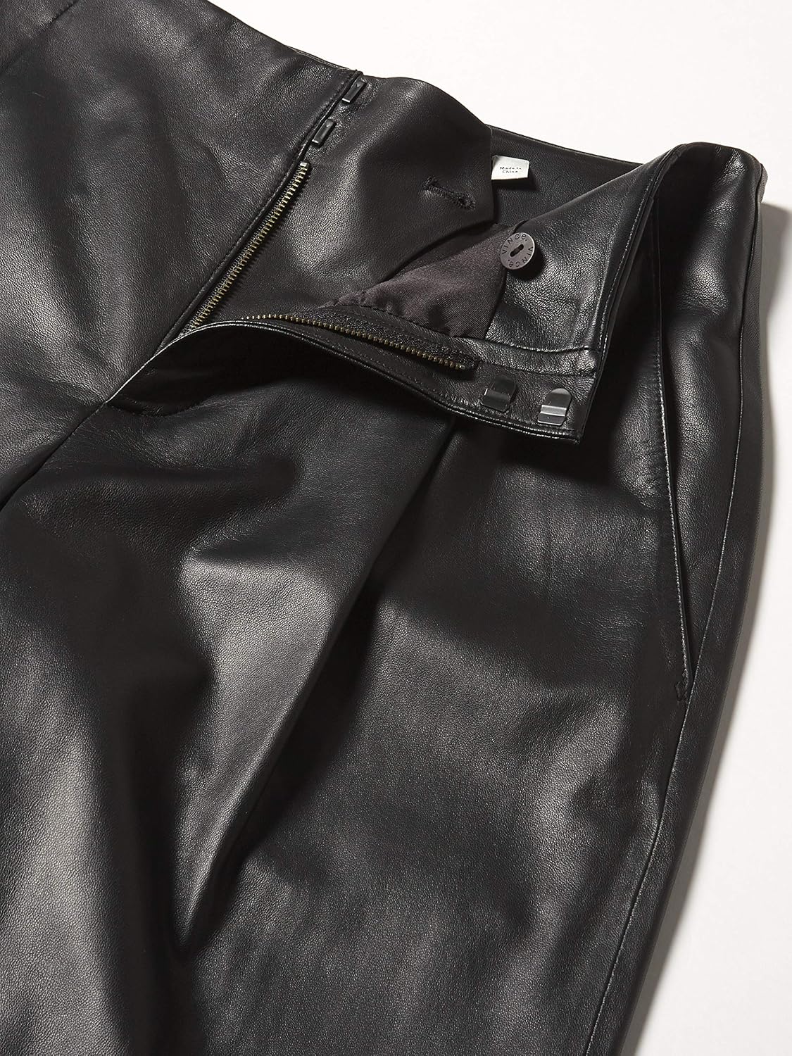 Vince Womens Leather Tapered Pant