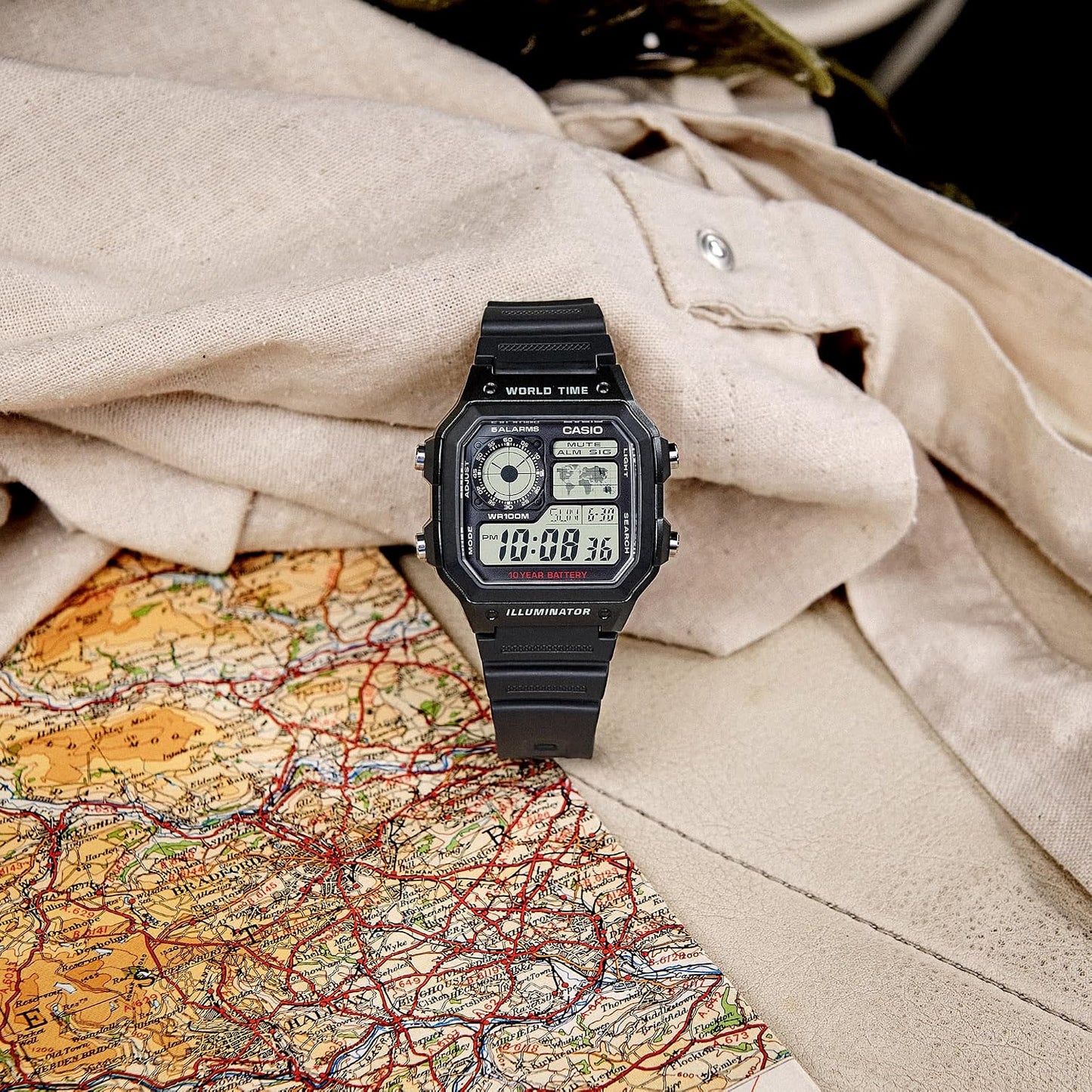 Casio Men's Classic Japanese-Quartz Watch with Resin Strap